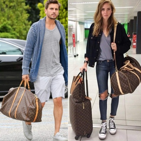 Louis Vuitton Monogram Canvas Keepall Boston Bandouliere 55 Travel Tote Bag - Picture 3 of 14